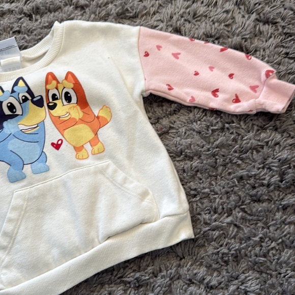 Bluey Two-Tone Valentines Day Heart Sweatsuit Outfit - Picture 4 of 10